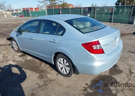 2012 Honda Civic Lx z USA, uszkodzony, nr VIN JHMFB2F56CS002104